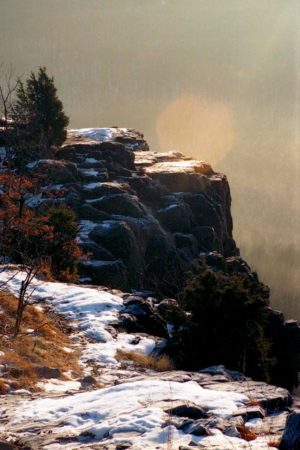 Chauncey Peak, Meriden, Connecticut. Image linked to a group on Facebook working to preserve this natural formation.