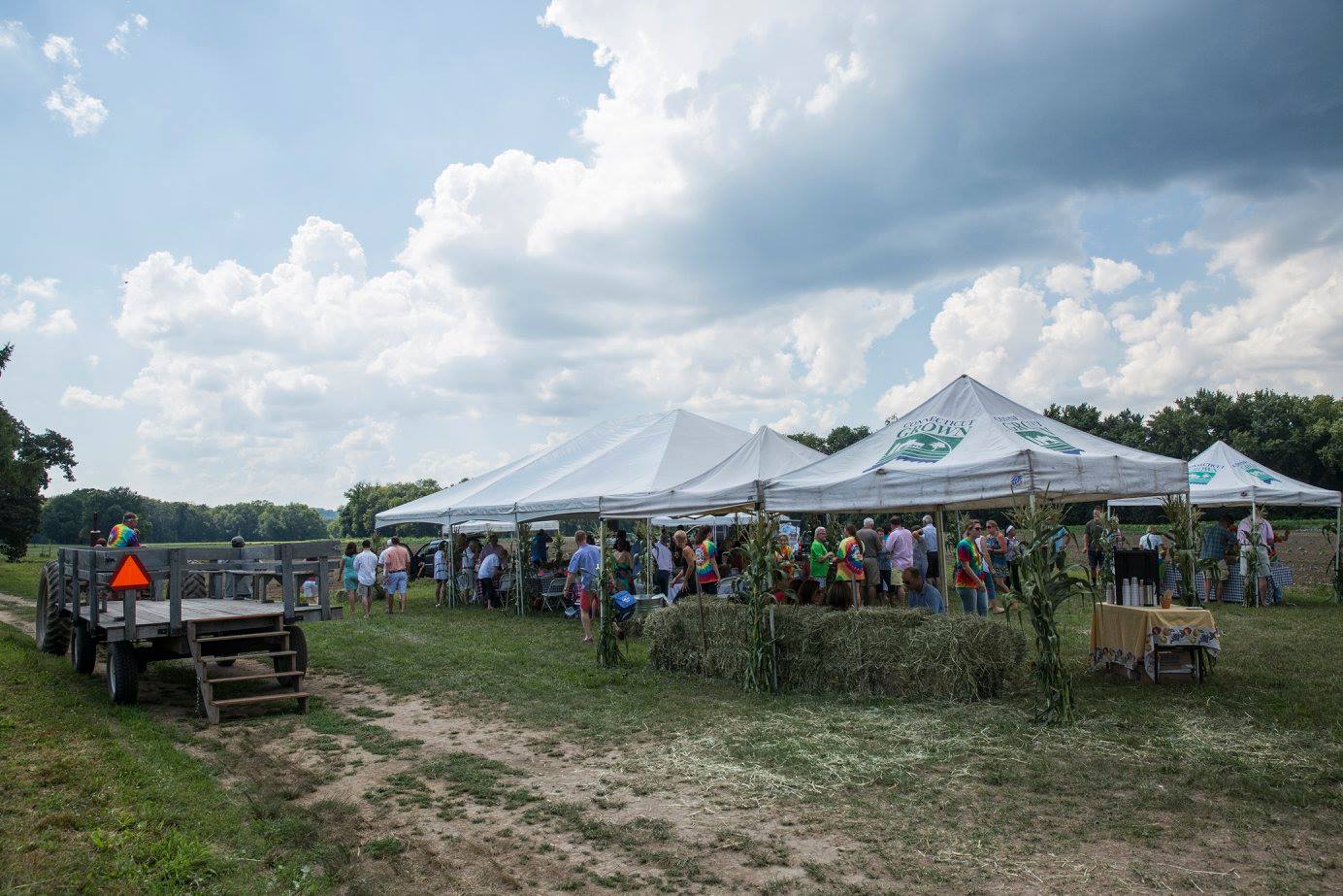 Sumptuous feast, spectacular setting, good conversation and people - here is a photo from a Killam & Bassette farm dinner - on the farm - linked to an album of images on their Facebook page.