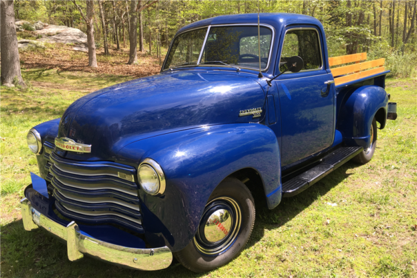 This 1950 Chevrolet pickup was auctioned at the 2016 Barrett-Jackson auction at the Mohegan Sun in Connecticut.