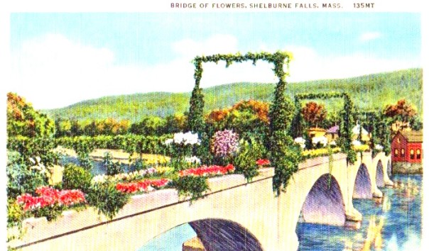 A creative community made an old trolley bridge flower - and its drawn people to it beauty ever since.