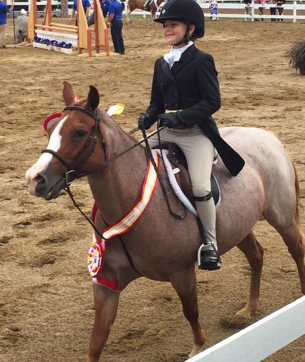 Girl and her horse.