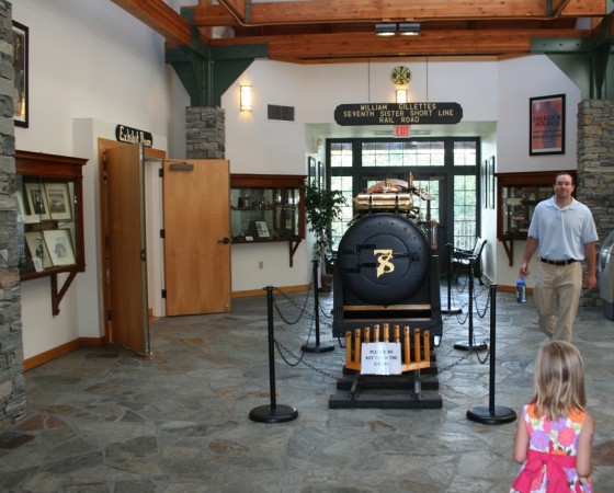 Photo by Chris Brunson of the visitor's center at Gillette's Castle State Park in Hadlyme.