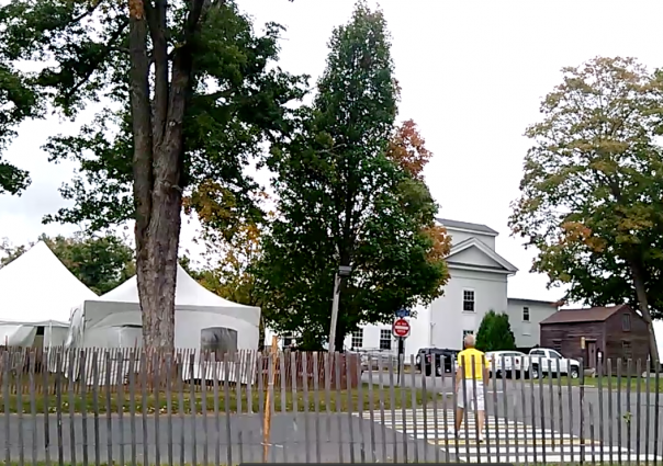 Crossing to the Durham green for the CT Wine Festival at the fair.