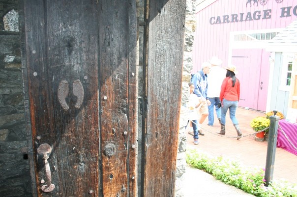 Blacksmith shop door at Storrowton.