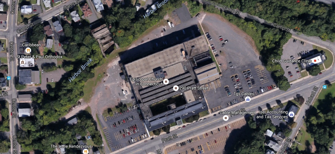 Seen in this aerial view by Google maps, the former New Departure factory in Meriden is now home to many small businesses and nonprofits.