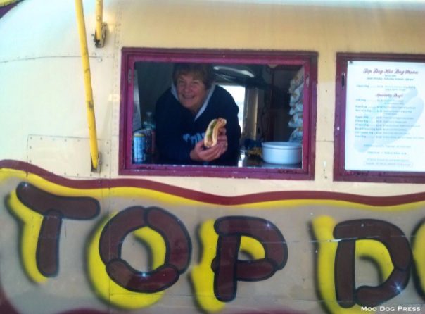 Andrea inside Top Dog.