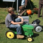Youngsters like the tractors too.