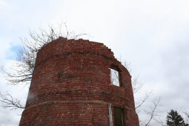 The brickwork in this structure on a former farm is incredible.