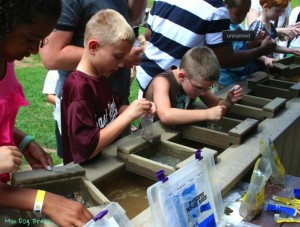 Prospecting at Dinosaur State Park.