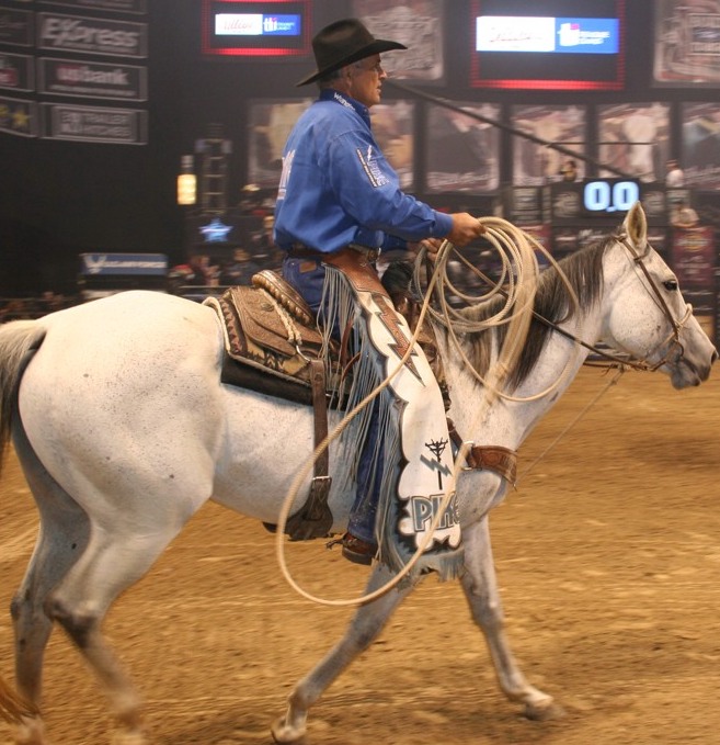 Ropin' teamwork between human and horse. Moo Dog Press Magazine.