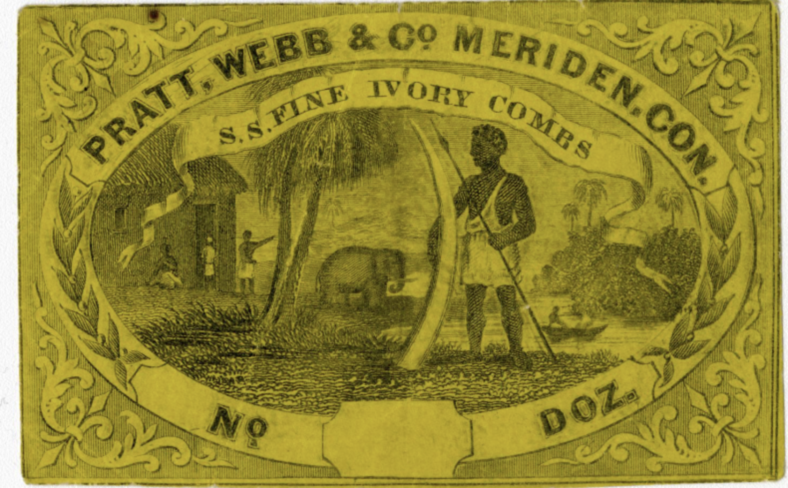 Walter Webb & Co., Meriden, Connecticut, Ivory Combs.