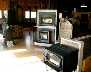 Sun-filled showroom at Fireworks Hearth and Home in Haddam.