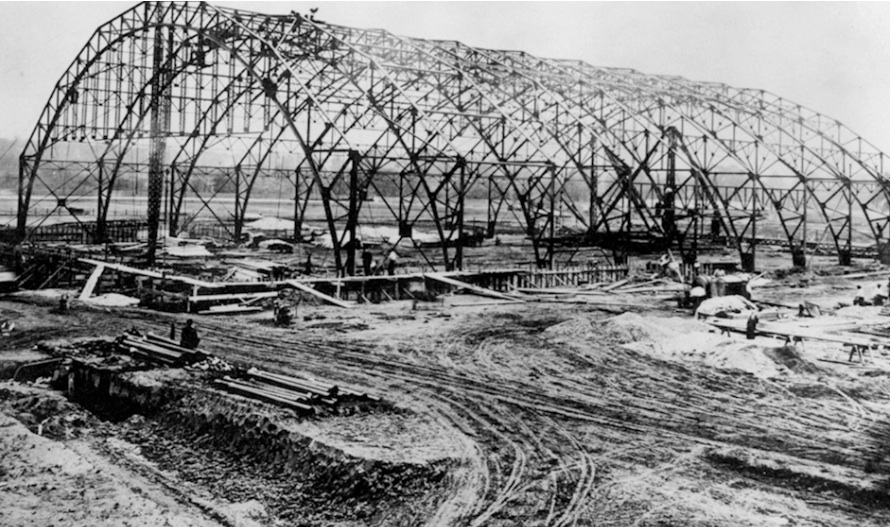 What would become the coliseum at Eastern States Exposition. ESE archives, part of a presentation traveling to each of the New England states.