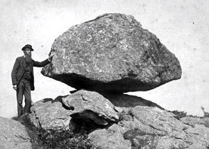 Balanced Rock. East Lyme, Connecticut.