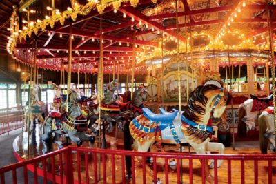 Carousel rides at Envisionfest.
