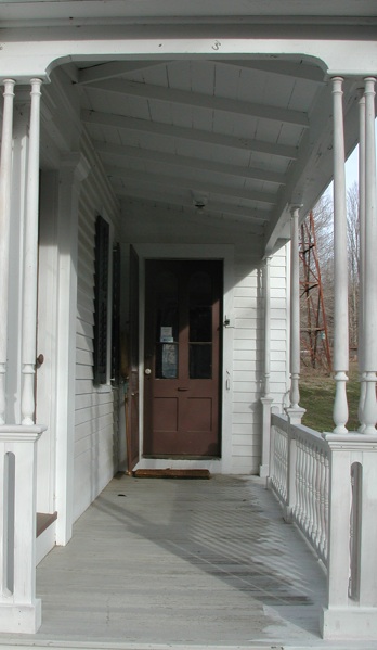 A farmhouse door.