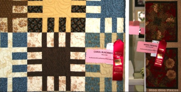 Prize-winning quilts and ribbons. CB/MDP